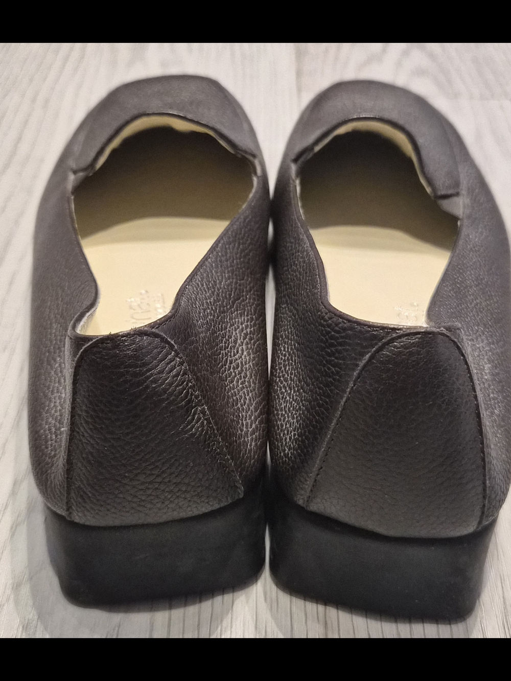 AEROSOLES Brown Pebbled Leather Slip-On Loafers - Picture 3 of 4